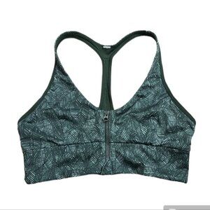 Lululemon Cool To Street Bra in Jazzy White Gator Green/Gator Green Women Size 6